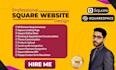 square website design, square online store, squarespace design