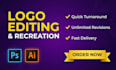 modify refresh alter revamp amend update or tweak your logo