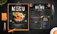 design restaurant food menu flyer and brochure