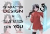 do a character design and illustration for you