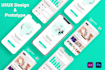 design exclusive mobile web uiux and prototype in adobe xd