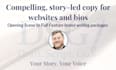write compelling story led copy for your website or bio