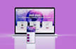 design clean and modern website UI and interactive prototype