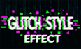 create a glitch effect text