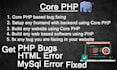 fix errors or create any core php website