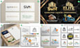 design luxury real estate and property construction logo