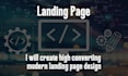 create high converting modern landing page design