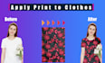 add patterns and prints to clothing