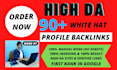 provide high da profile backlinks manual link building