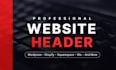 design a professional web header, slider, or hero graphic