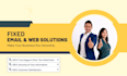 fix email issues on both microsoft outlook and webmail