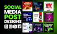 design canva templates, social media posts, and instagram posts in 24 hours