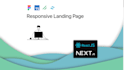 create a responsive landing page website with next js