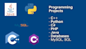 do projects in cpp csharp python PHP java databases