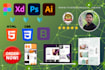 convert PSD to HTML, figma to HTML, xd to HTML, ai to HTML
