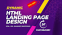 do PSD figma to HTML landing page design