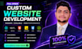 do custom website development as full stack,front end developer