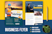 do professional hiring business flyer poster brochure design