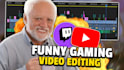 edit a funny gaming video with memes for youtube and tiktok