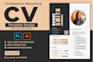 make professional resume design or modern cv template