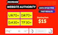 increase domain rating ahrefs dr domain authority moz da tf