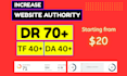 increase domain rating ahrefs dr domain authority moz da tf