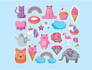 design cute stickers for you