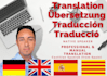 translate german, english, spanish and catalan professionally