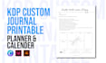 design kdp custom journal, printable planner, and calendar