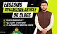 write high quality car blogs and automotive articles