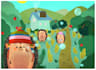 ilustración infantil digital y con técnicas mixtas