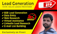 do targeted b2b lead generation and web research
