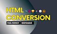 convert figma to HTML PSD to HTML xd to HTML with  bootstrap