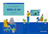 develop nodejs API using ts or js for you