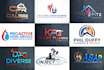 create plumbing, heating, air conditioning, hvac, oil and gas logo