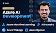 build azure ai web app, azure openai chatbot and azure data app