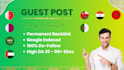 do guest posting on high quality native arabic sites