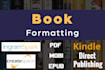 do book formatting ebook paperback formatting, KDP layout design,typesetting