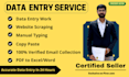 do data entry, website scraping, internet research and email collection as VA