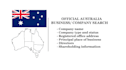 do an official company background search in australia