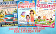 create custom amazon KDP low content book covers and interiors