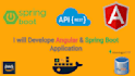 develop website in angular and spring boot
