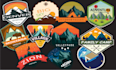 create a sticker, badge, patch, or, custom illustration or label design