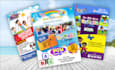 do kids flyer for summer camp, child care, birthday flyers