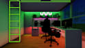 create your gaming  streaming room design with isometric view