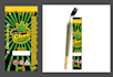 pre roll tube sticker design, round label