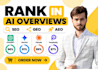 do geo aeo SEO to build ai visibility score in chatgpt gemini for 1st rank