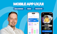 design a UX UI for mobile application android, IOS in figma