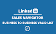 do b2b linkedin lead generation by using sales navigator