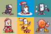 cute doodle character simple illustration